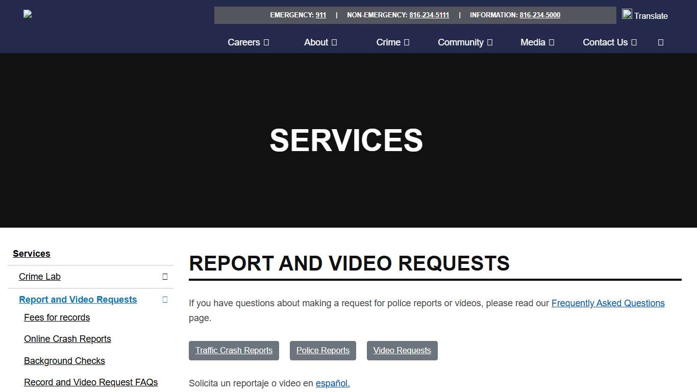 Report and Video Requests